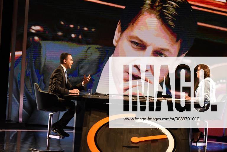 Foto IPP Gioia Botteghi 10 06 2018 Roma, Trasmissione Tv Mezz ora in piu , Nella foto Lucia Annunziata e Luigi Di Maio - Italy Photo Press - World Copyright 0