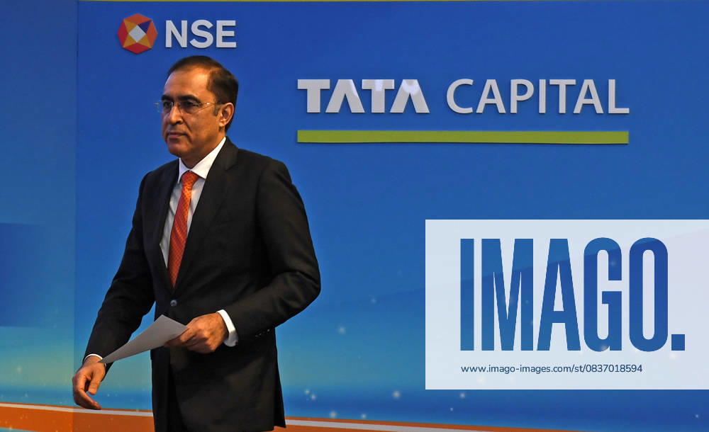 Tata Capital Limited IPO listing ceremony in Mumbai - 13 Oct 2025 Rajiv Sabharwal, Managing Director (MD) and Chief Executive Officer (CEO) Tata Capital Limited arrives to give a speech during the Initial Public Offer (IPO) listing ceremony at the National Stock Exchange (NSE) in Mumbai. Mumbai India