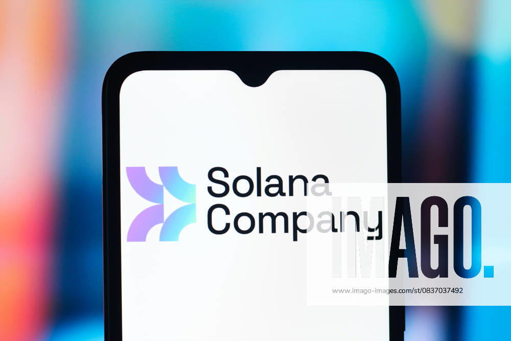 Digital Companies in Canada - 13 Oct 2025 In this photo illustration, the Solana Company logo is seen displayed on a smartphone screen. Canada