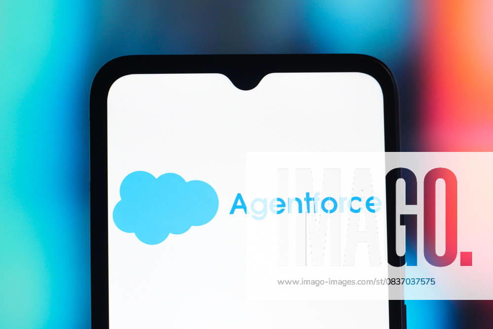 Digital Companies in Canada - 13 Oct 2025 In this photo illustration, the Salesforce Agentforce 360 logo is seen displayed on a smartphone screen. Canada