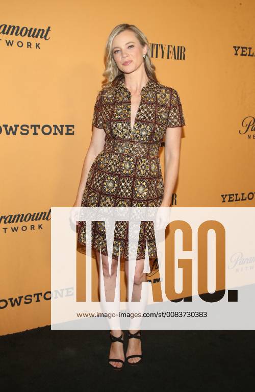 LOS ANGELES, CA - JUNE 11:Amy Smart at the premiere of Yellowstone at Paramount Studios in Los Angeles, California on June 11, 2018.