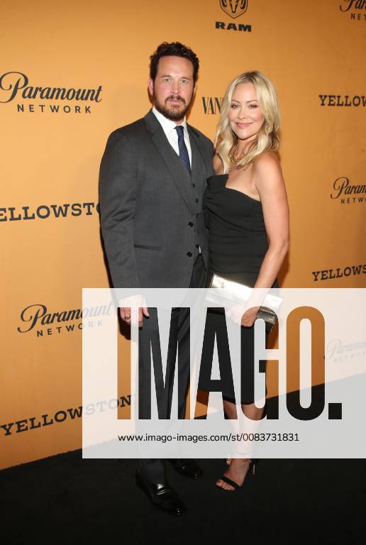LOS ANGELES, CA - JUNE 11: Cole Hauser, Cynthia Daniel, at the premiere of Yellowstone at Paramount Studios in Los Angeles, California on June 11, 2018.