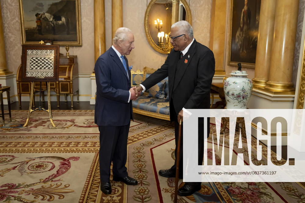 Audience at Buckingham Palace King Charles III during an audience with President of Fiji Naiqama Lalabalavu at Buckingham Palace, London. Picture date: Wednesday October 15, 2025., Credit:Avalon.red Avalon UK, London