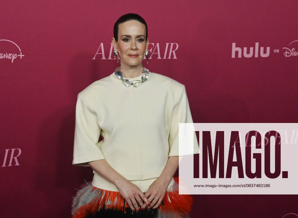 Cast member Sarah Paulson attends the world premiere of the Hulu original TV Series All s Fair at the DGA Theater in Los Angeles on Thursday, October 16, 2025. Storyline: Follows a successful divorce lawyer and the owner of an all-female law firm in Los Angeles. LAP2025101619 JIMxRUYMEN