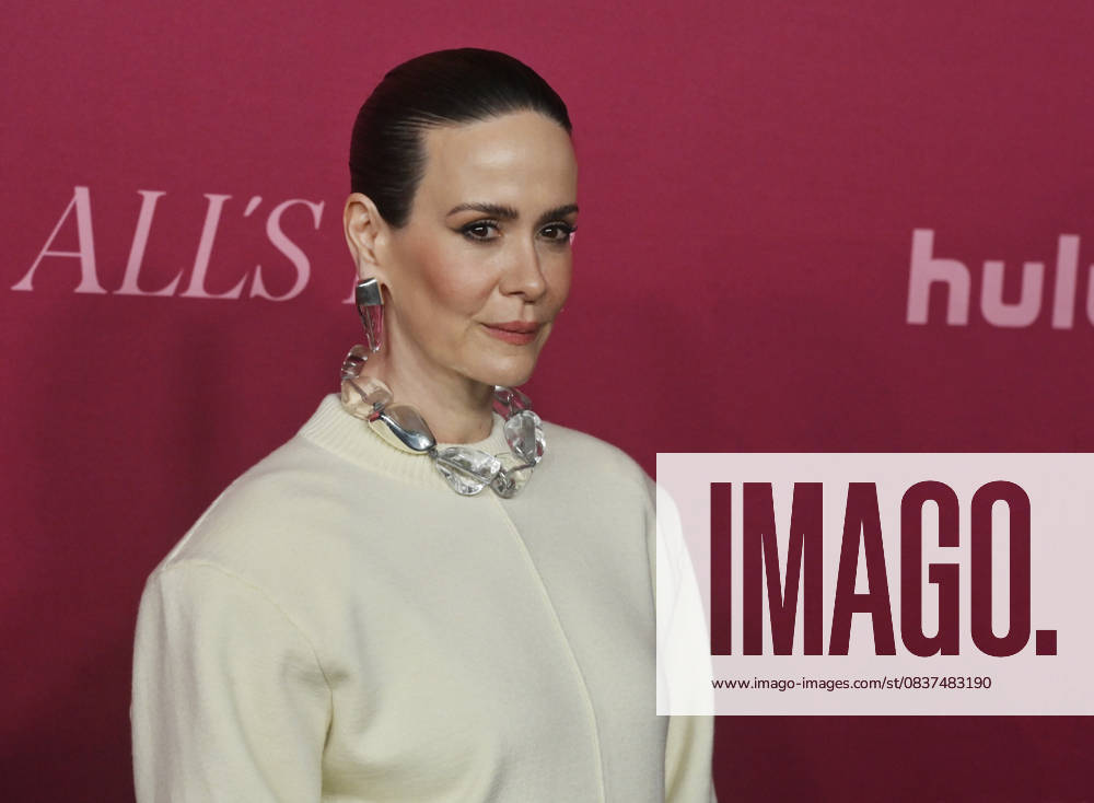 Cast member Sarah Paulson attends the world premiere of the Hulu original TV Series All s Fair at the DGA Theater in Los Angeles on Thursday, October 16, 2025. Storyline: Follows a successful divorce lawyer and the owner of an all-female law firm in Los Angeles. LAP2025101620 JIMxRUYMEN