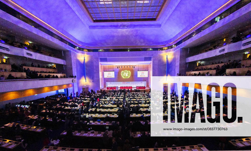 Geneva Switzerland, 10 20 2025: .Ambient view of the Assembly Hall of the Concordia building at the UN Geneva during the 16th UN conference on Trade and Development (United Nations Conference on Trade and Development) and which is also the 16th session of the 16th UN conference on Trade and Development, which brings together heads of state and government, ministers and other key stakeholders from business, civil society and academia to address issues of global trade and economic development and took place at United Nations of Geneva in Geneva. Geneva Switzerland - ZUMAd206 20251020_zip_d206_002