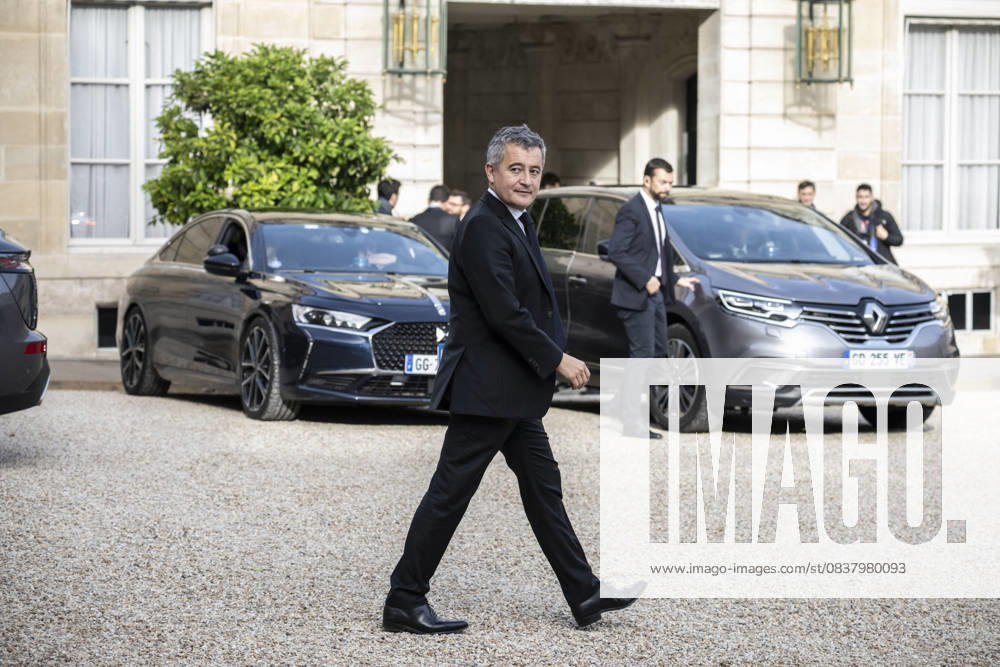 Weekly Cabinet Meeting - Paris French Justice Minister Gerald Darmanin leaves following the weekly cabinet meeting at the presidential Elysee Palace in Paris, on October 22, 2025.Photo by Eliot Blondet ABACAPRESS.COM Paris France France