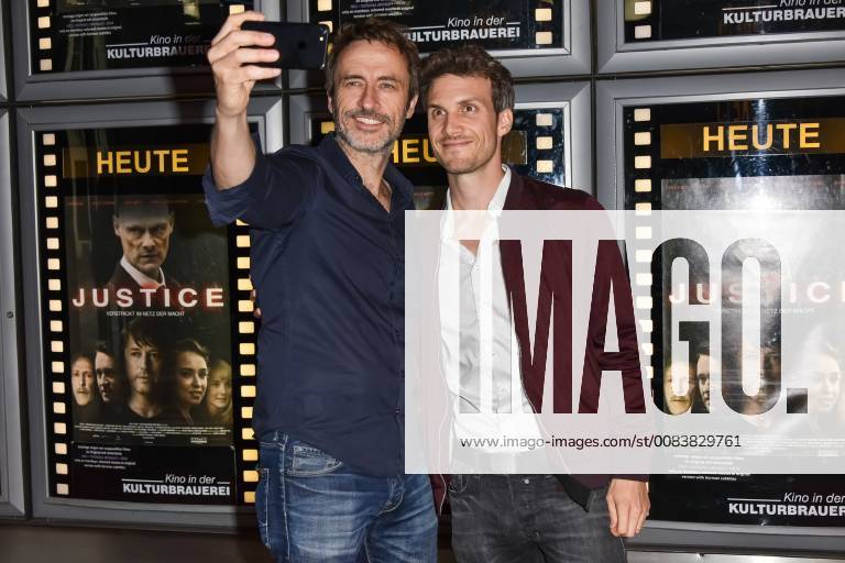 Berlin Germany 13 06 2018 German premiere of JUSTICE in the cinema Guido Broscheit Thaddaeus Meilinger DeFodi533
