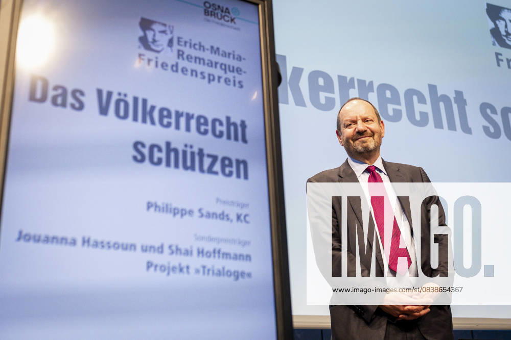 Ceremony 17 Erich Maria Remarque Peace Prize Award Winner Philippe Sands on 05 06 2025 in the OsnabrückHall Osnabrück Lower Saxony Germany