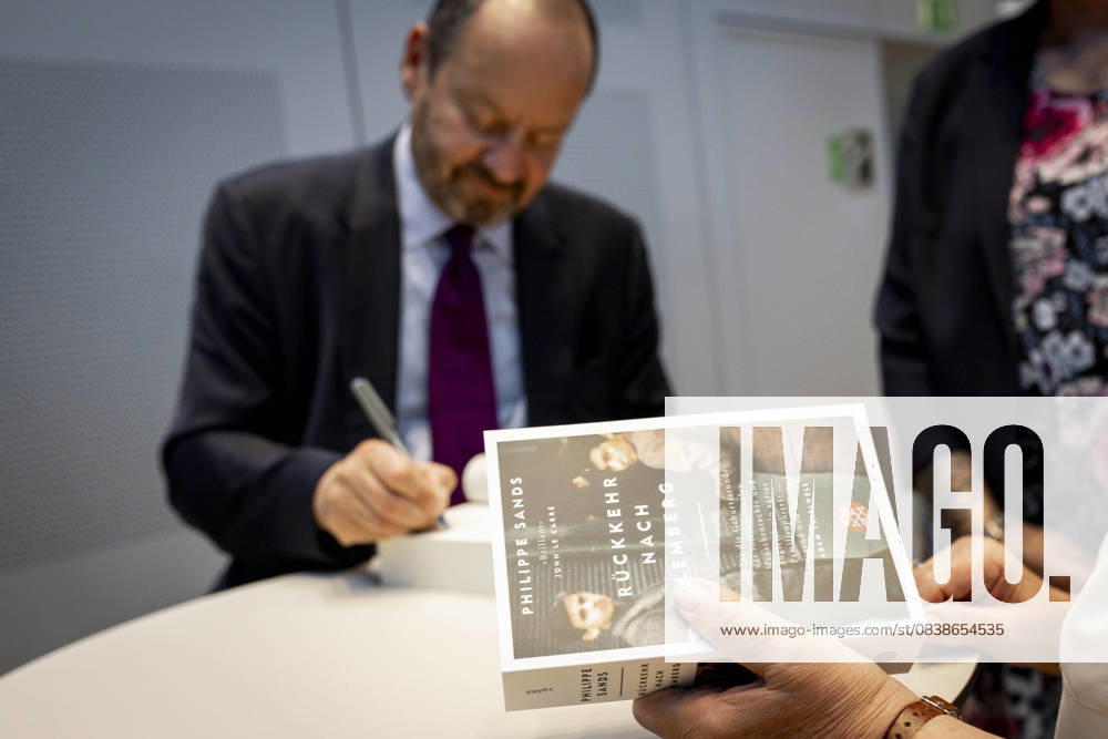 Ceremony 17 Erich Maria Remarque Peace Prize Award Winner Philippe Sands signed in the Break and to the official Ceremony on 05 06 2025 its Books Osnabrück Lower Saxony Germany