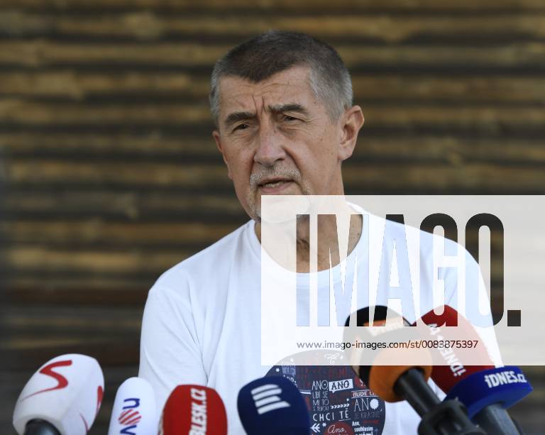 Czech Prime Minister Andrej Babis speaks to journalists after his meeting with Social Democrat (CSSD) chairman Jan Hamacek on government lineup in Pruhonice, near Prague, Czech Republic, on June 16, 2018. (CTKxPhoto MichalxKrumphanzl) CTKPhotoP201806160455801 _DSC9587