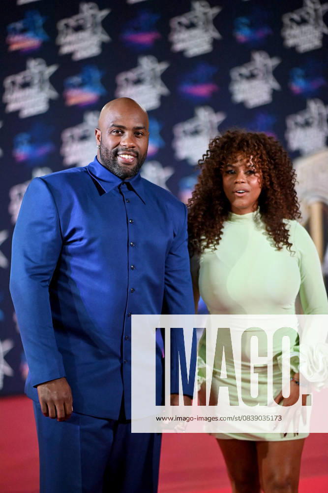 27th NRJ Music Awards Photocall Cannes..FC Teddy Riner and his wife Luthna Plocus attends the Photocall during the 27th NRJ Music Awards on October 31, 2025 in Cannes, France. Photo by Franck Castel ABACAPRESS.COM Cannes France