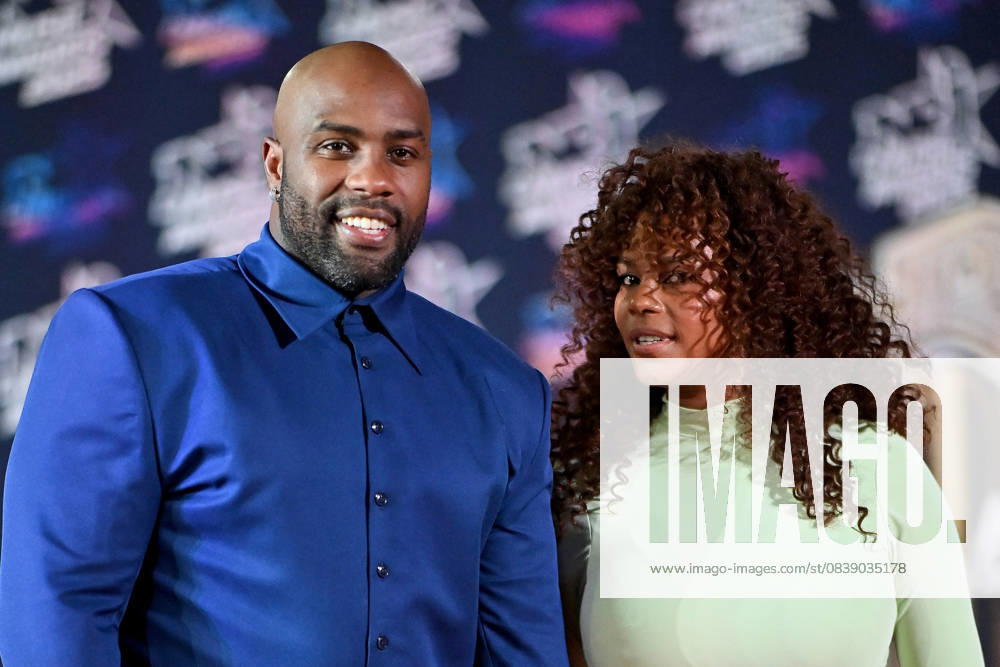 27th NRJ Music Awards Photocall Cannes..FC Teddy Riner and his wife Luthna Plocus attends the Photocall during the 27th NRJ Music Awards on October 31, 2025 in Cannes, France. Photo by Franck Castel ABACAPRESS.COM Cannes France