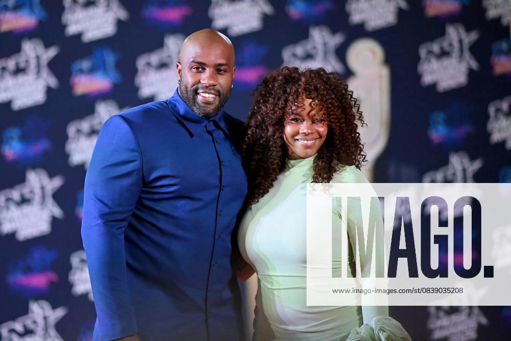 27th NRJ Music Awards Photocall Cannes..FC Teddy Riner and his wife Luthna Plocus attends the Photocall during the 27th NRJ Music Awards on October 31, 2025 in Cannes, France. Photo by Franck Castel ABACAPRESS.COM Cannes France