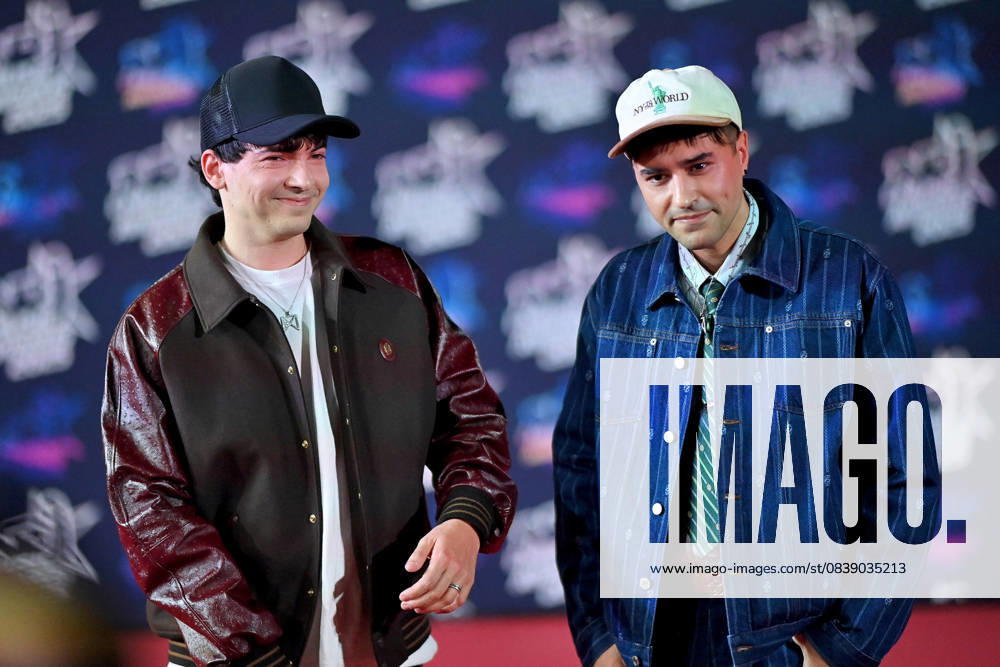 27th NRJ Music Awards Photocall Cannes..FC Lois Serre and Josh Chergui of TRINIX attends the Photocall during the 27th NRJ Music Awards on October 31, 2025 in Cannes, France. Photo by Franck Castel ABACAPRESS.COM Cannes France
