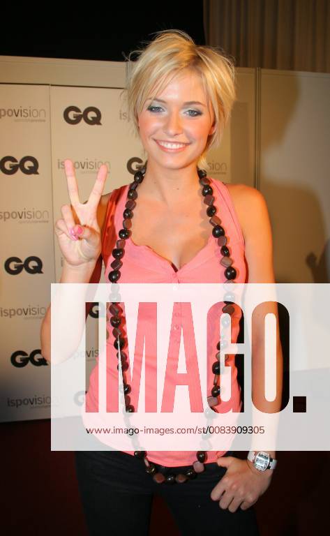GQ Style Night 17 07 2006 Model Lena Gercke after the Sportstyle Fashion Show at the ispovision style night presented by GQ in hall A2 at the fairground Munich Riem 17 07 2006