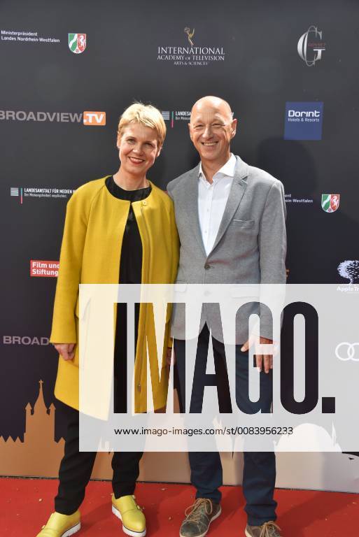 Actress and comedian Cordula Stratmann and Rainer Osnowski Managing director of the literary festival lit COLOGNE will be attending the evening event on 21.06.2018 in Cologne, Germany, for the international Emmy Award 2018 Semi Final Round of Judging of the International Emmy Awards