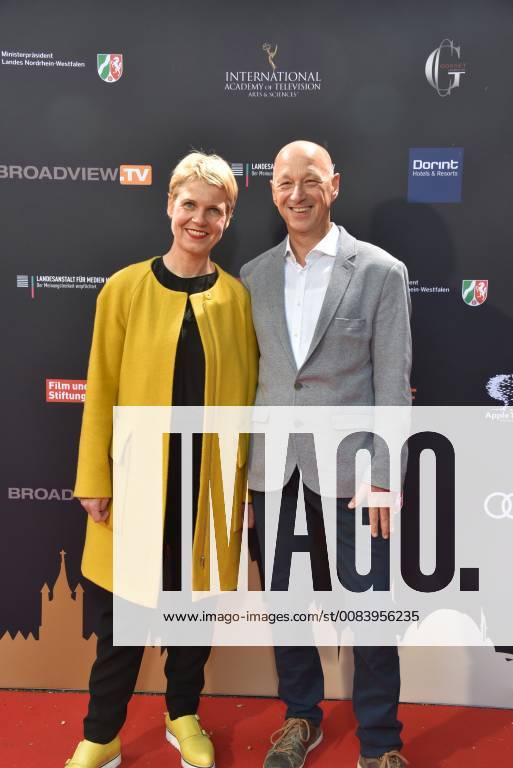 Actress and comedian Cordula Stratmann and Rainer Osnowski Managing director of the literary festival lit COLOGNE will be attending the evening event on 21.06.2018 in Cologne, Germany, for the international Emmy Award 2018 Semi Final Round of Judging of the International Emmy Awards