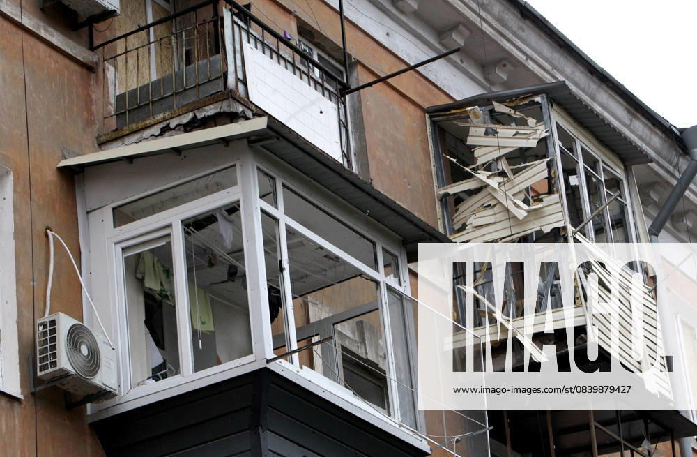 Aftermath of Russian drone attack on Dnipro Balconies are damaged by a Russian drone attack in Dnipro, Ukraine, on November 7, 2025. Dnipro Ukraine