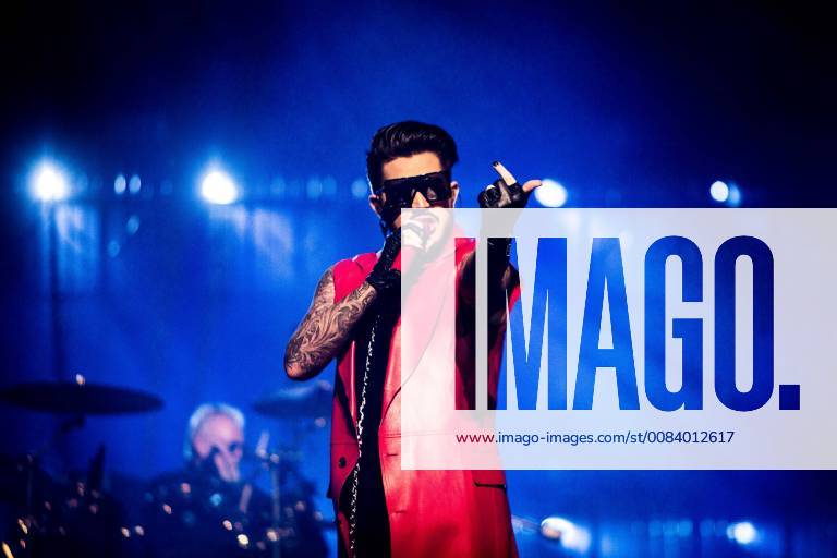 Milan, Milan, Italy - Adam Lambert with Queen performing live Mediolanum Forum in Assago Milan Italy on June 25, 2018. Milan Italy - ZUMAn230 20180625_zaa_n230_751