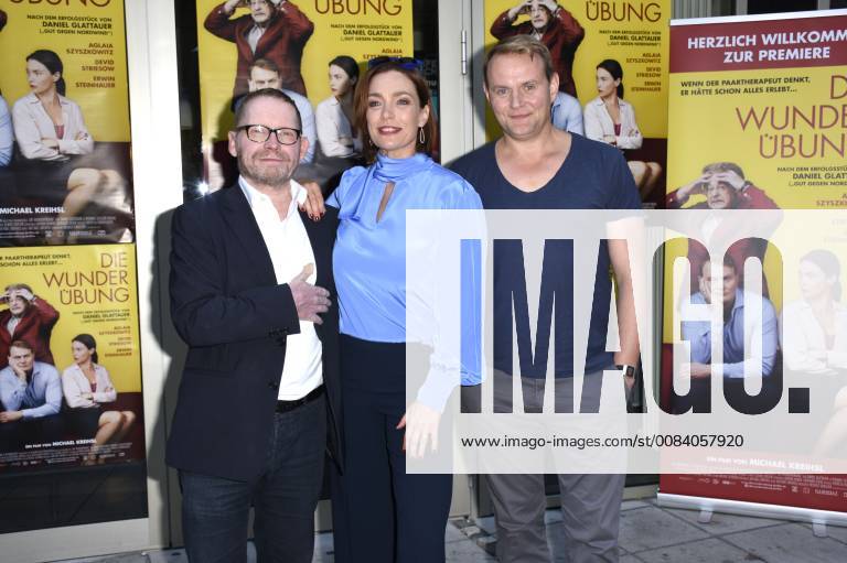 Michael Kreihsl Aglaia Szyszkowitz and Devid Striesow at the premiere of the movie Die Wunderübung in the City Cinema Munich 26 06 2018 Foto:xP.xSchönbergerx xFuturexImage