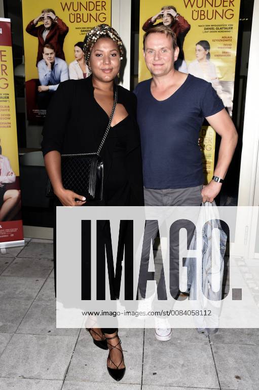 Devid Striesow with girlfriend Ines Ganzberger at the premiere of the movie The Wonder Exercise in the City Cinema Munich 26 06 2018 Foto:xP.xSchönbergerx xFuturexImage