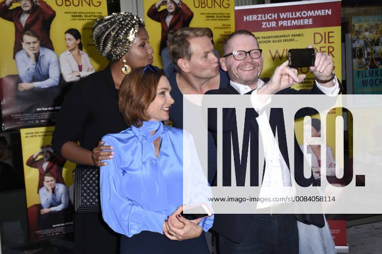 Aglaia Szyszkowitz Devid Striesow with girlfriend Ines Ganzberger and Michael Kreihsl at the premiere of the movie Die Wunderübung im Stadt Kino München 26 06 2018 Foto:xP.xSchönbergerx xFuturexImage