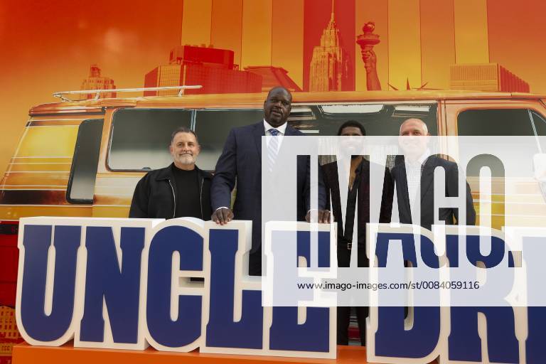 USA: Uncle Drew New York Premiere Tim Palen, Shaquille O Neal, Kyrie Irving (L-R) attend the Uncle Drew New York Premiere at Alice Tully Hall Lincoln Center New York New York United States Alice Tully Hall Lincoln Center LevxRadin