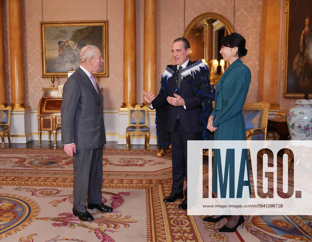 Audience at Buckingham Palace King Charles III during an audience with Hamish Cooper, High Commissioner for New Zealand, and his partner Misako Kitaoka, at Buckingham Palace, London. Picture date: Friday November 21, 2025., Credit:Avalon.red Avalon UK, London