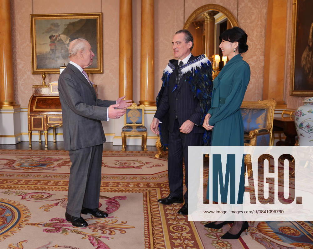 Audience at Buckingham Palace King Charles III during an audience with Hamish Cooper, High Commissioner for New Zealand, and his partner Misako Kitaoka, at Buckingham Palace, London. Picture date: Friday November 21, 2025., Credit:Avalon.red Avalon UK, London