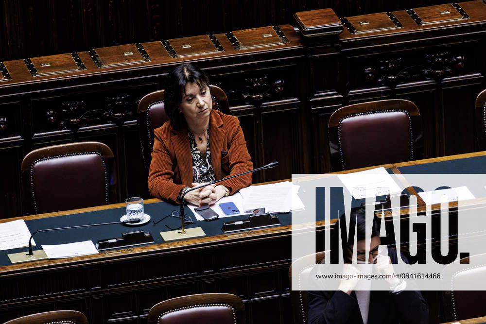 The Chamber of Deputies votes on the bill on the crime of femicide, to combat violence against women and protect victims. Chamber of Deputies, vote on the bill on the crime of femicide, to combat violence against women and protect victims. Pictured is Eugenia Roccella, Minister for Family, Birth Rate, and Equal Opportunities. Rome, Italy 25 November 2025, Credit:Francesco Fotia Avalon Italy, Italia, Rome