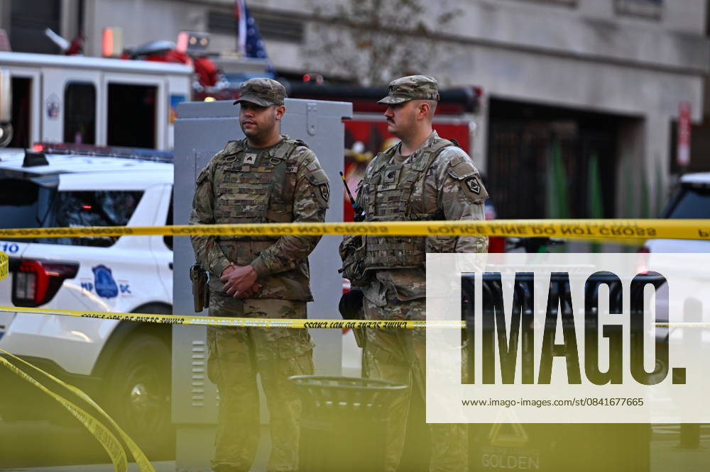 2 US National Guard members critically wounded in Washington, DC, shooting WASHINGTON DC, UNITED STATES - NOVEMBER 26: A view of the scene after two members of the US National Guard were shot and critically wounded near the White House in Washington DC, United States on November 26, 2025. A suspect was in custody. Celal Gunes Anadolu Washington DC United States. Editorial use only. Please get in touch for any other usage.
