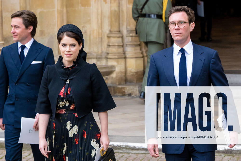Service of Thanksgiving for the life of Prince Philip, London, UK - 29 Mar 2022 Princess Eugenie and Jack Brooksbank at the Memorial Service of Thanksgiving for the life of Prince Philip, Duke of Edinburgh at Westminster Abbey in London, UK. London UK