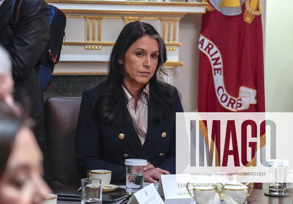 Tulsi Gabbard, Director of National Intelligence (DNI) makes remarks as US President Donald J Trump holds a meeting with his Cabinet in the Cabinet Room of the White House in Washington, DC on Tuesday, December 2, 2025. WAX2025120206 YurixGripas