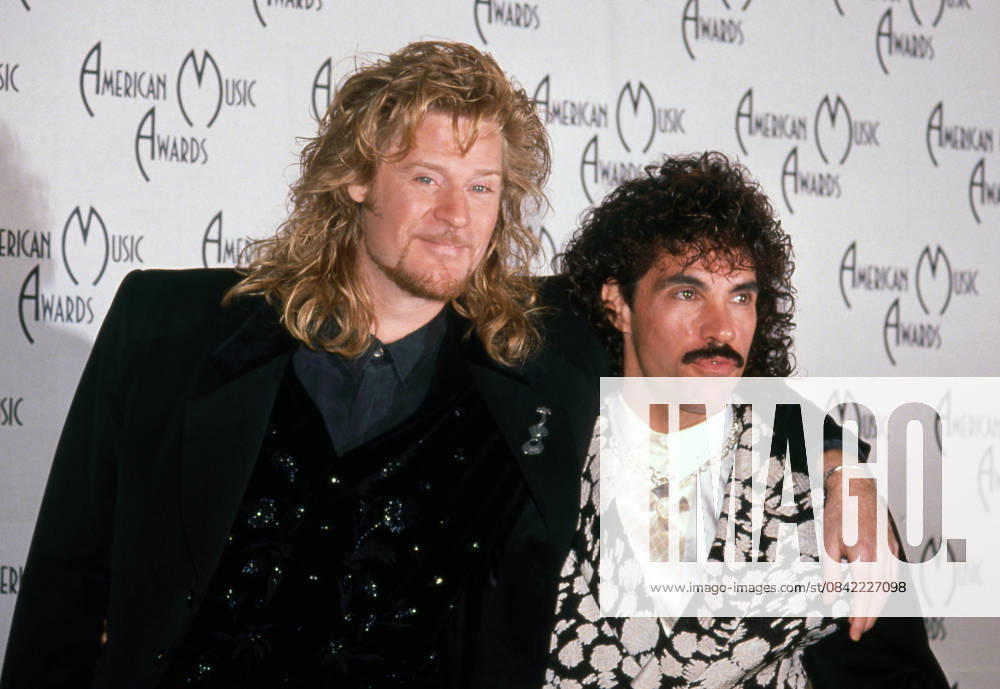 Daryl Hall and John Oates at the 16th Annual American Music Awards on January 30, 1989 at Shrine Auditorium in Los Angeles, California.