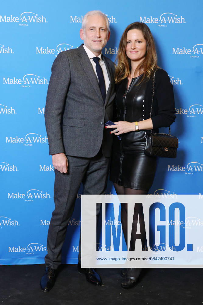 Exclusive - Make a Wish Gala - Paris Exclusive - Olivier Siroux and his wife Aurelia attends Make a Wish Gala in Paris, France on December 08, 2025. Photo by Jerome Domine ABACAPRESS.COM France