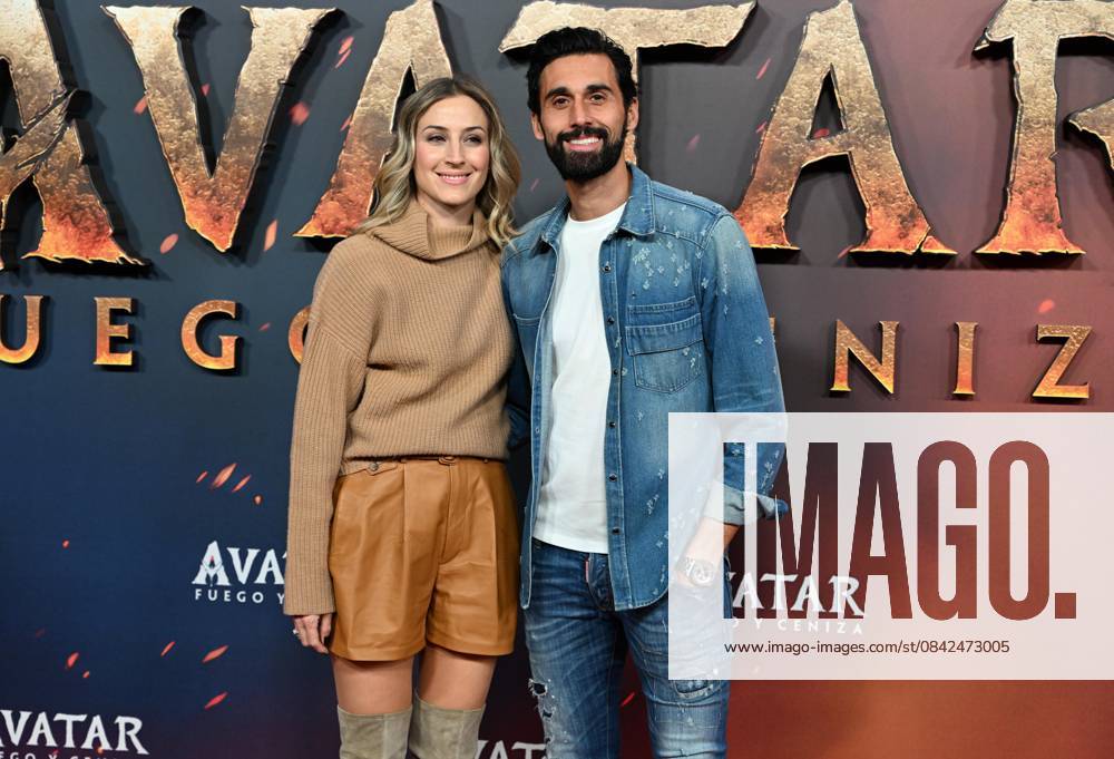 Premiere of the film Avatar Fire and Ash Carlota Ruiz and Alvaro Arbeloa attend the premiere of the new Avatar Fire and Ash which celebrates its premiere at Kinepolis Ciudad de la Imagen, December 9, 2025, in Madrid Spain With Avatar Fire and Ash, James Cameron takes audiences back to Pandora in an immersive new adventure featuring Marine turned Na vi leader Jake Sully Sam Worthington, Na vi warrior Neytiri Zoe Saldana and the Sully family CINEMA PREMIERE PEOPLE FILM José Madrid Madrid Espana