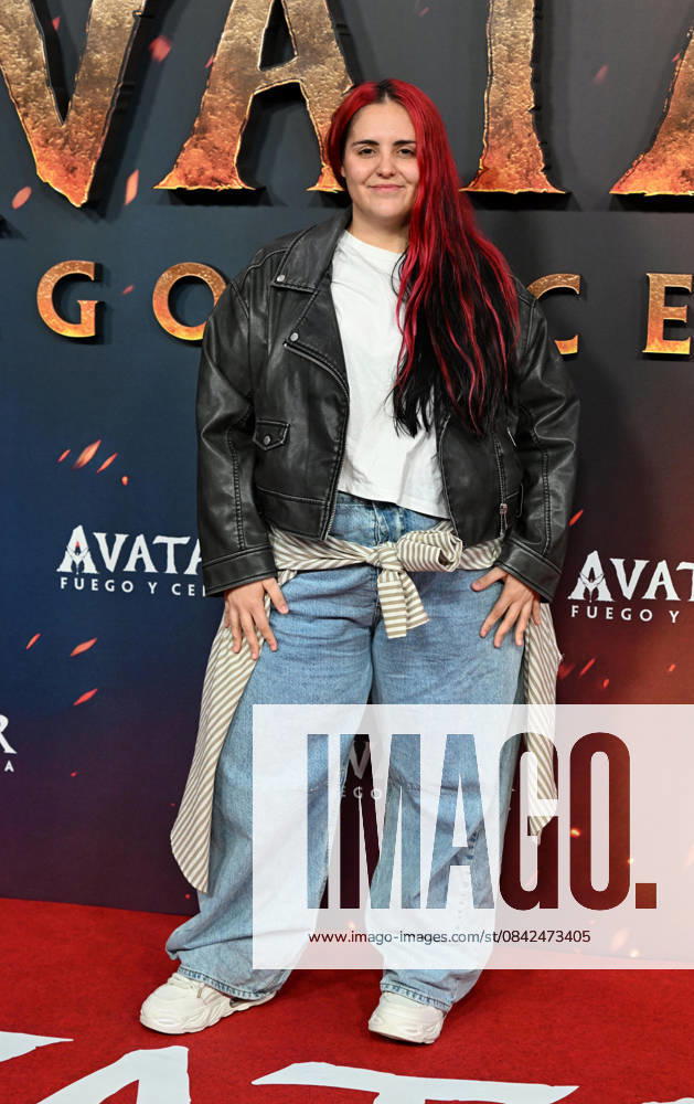 Premiere of the movie Avatar Fire and Ashes Andrea Compton attends the premiere of the new Avatar Fire and Ashes which celebrates its premiere at Kinepolis Ciudad de la Imagen, December 9, 2025, in Madrid Spain With Avatar Fire and Ashes, James Cameron takes audiences back to Pandora in an immersive new adventure featuring Marine turned Na vi leader Jake Sully Sam Worthington, Na vi warrior Neytiri Zoe Saldana and the Sully family CINEMA PREMIERE PEOPLE FILM José Madrid Madrid Espana