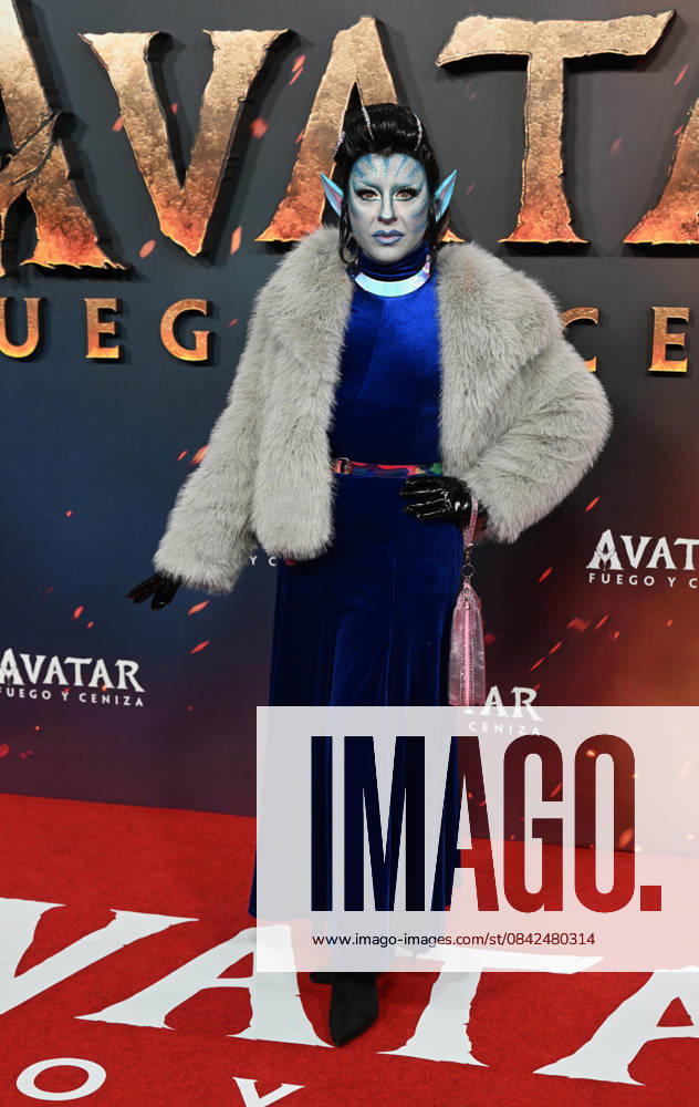 Premiere of the movie Avatar Fire and Ashes Pupi Poisson attends the premiere of the new Avatar Fire and Ashes which celebrates its premiere at Kinepolis Ciudad de la Imagen, on December 9, 2025, in Madrid Spain With Avatar Fire and Ashes, James Cameron takes audiences back to Pandora in an immersive new adventure featuring Marine turned Na vi leader Jake Sully Sam Worthington, Na vi warrior Neytiri Zoe Saldana and the Sully family CINEMA PREMIERE PEOPLE FILM José Madrid Madrid Espana