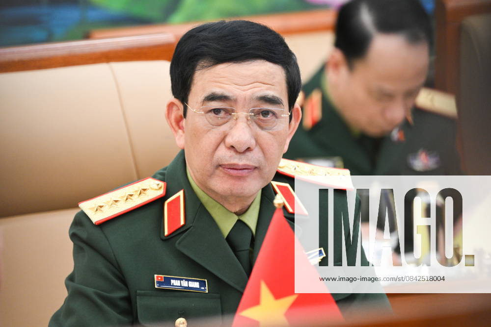 VIETNAM, HANOI - DECEMBER 10, 2025: Vietnam s Minister of National Defence General Phan Van Giang during a meeting with Russian Security Council Secretary Sergei Shoigu. Kirill Zykov POOL TASS 86356940