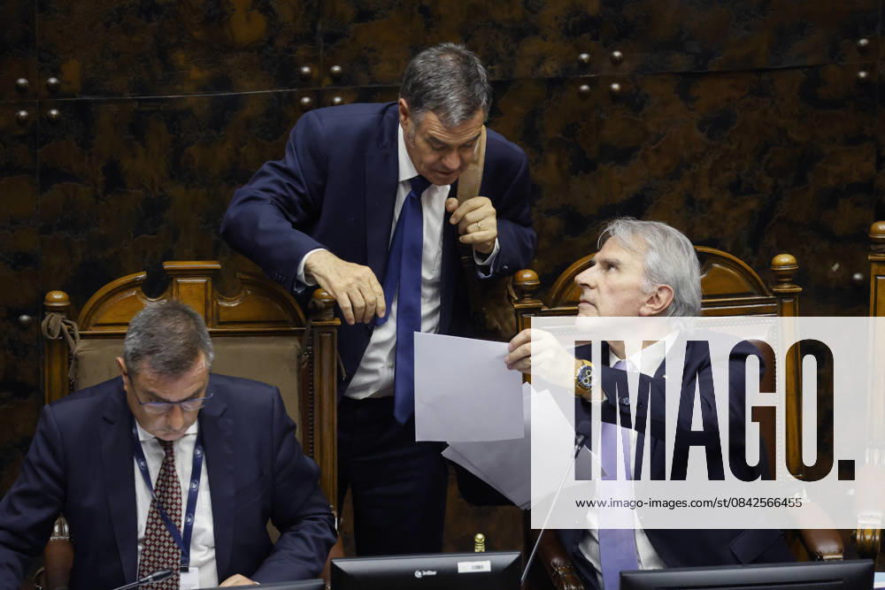 Manuel Jose Ossandon and Ivan Moreira during the Senate Session Sebastian Cisternas Aton Chile, Valparaiso Chile Aton 1110880