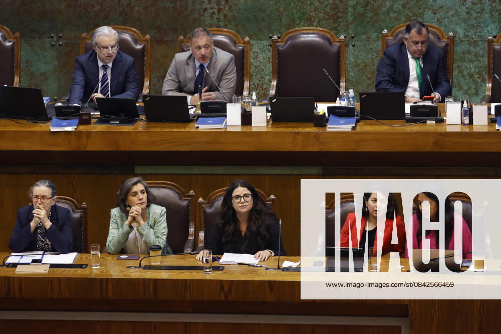 The Minister of Womens Affairs, Antonia Orellana, and the Minister of Social Development and Family, Javiera Toro, during the session of the Chamber of Deputies Sebastian Cisternas Aton Chile, Valparaiso Chile Aton 1110883