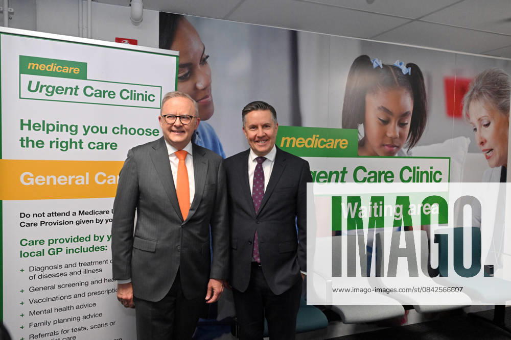 ANTHONY ALBANESE MEDICARE CLINIC VISIT, Prime Minister Anthony Albanese and Minister for Health Mark Butler visit the newly opened Marrickville Medicare Urgent Care Clinic in Sydney, Thursday, December 11, 2025. ( NO ARCHIVING SYDNEY NEW SOUTH WALES AUSTRALIA
