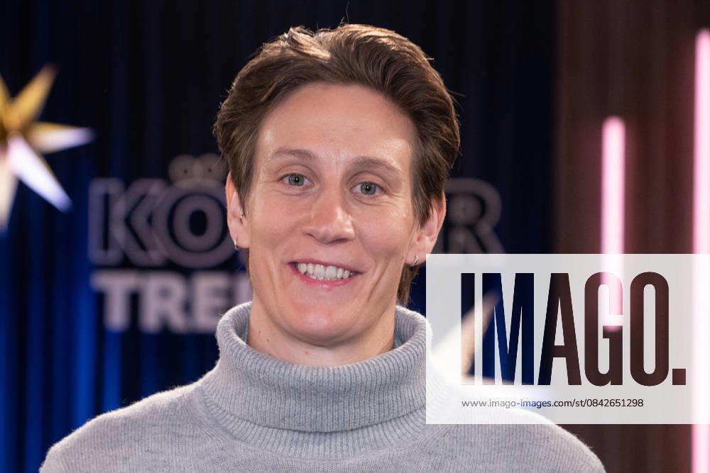 Ann Katrin BERGER, soccer player, goalkeeper, portrait, portrait, portrait, cropped single image, single motif, guest in the program ,,Koelner Treff,, on WDR television