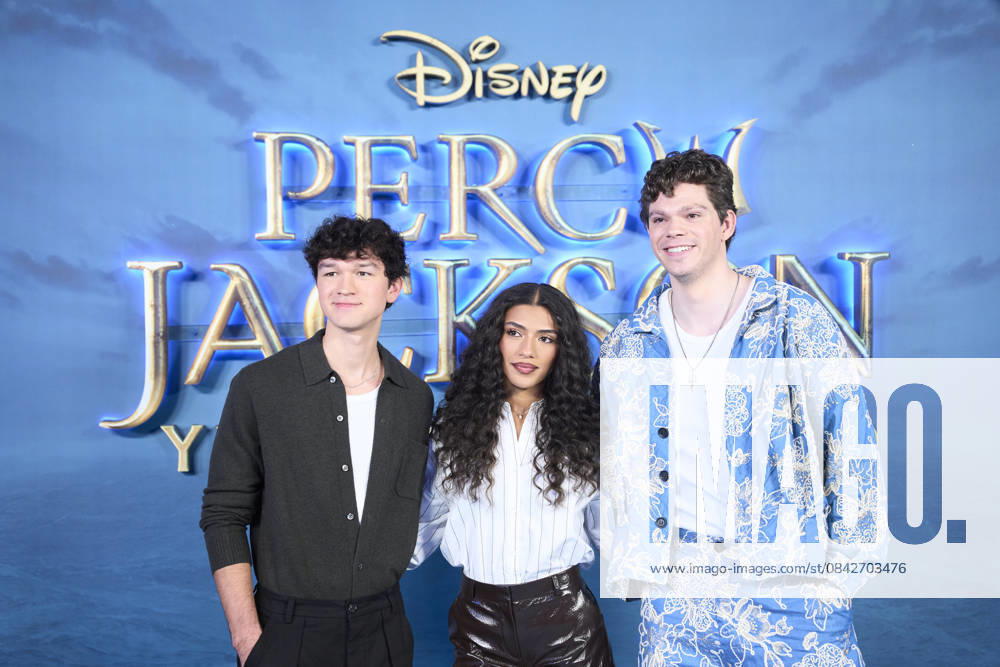 ˜Percy Jackson and the Olympians Madrid Premiere Charlie Bushnell, Dior Goodjohn, Daniel Diemer attends ˜Percy Jackson and the Olympians Premiere during a Fan Event at Calderon Theatre on December 13, 2025 in Madrid, Spain Madrid Calderon Theatre Madrid Spain