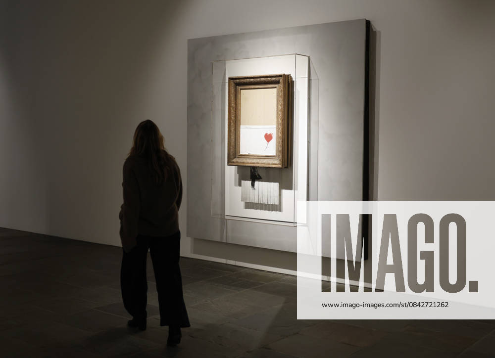 Banksy s Girl without Balloon (2018), the only artwork ever created live in an auction room, is on display at a preview of Icons: Back to Madison at Sotheby s in New York City on Saturday, December 13, 2025. Icons: Back to Madison inaugurates the new global headquarters at the Breuer Building and brings together some of the most iconic works ever sold at Sotheby s. NYP20251213131 JOHNxANGELILLO