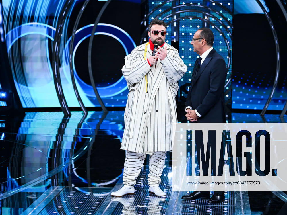 Sanremo, It Will Be Sanremo 2025. In the photo: Dargen D Amico Carlo Conti