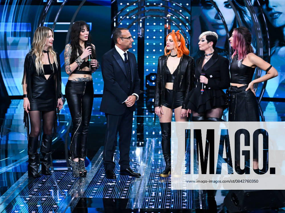 Sanremo, It Will Be Sanremo 2025. In the photo: Rag Dolls Carlo Conti