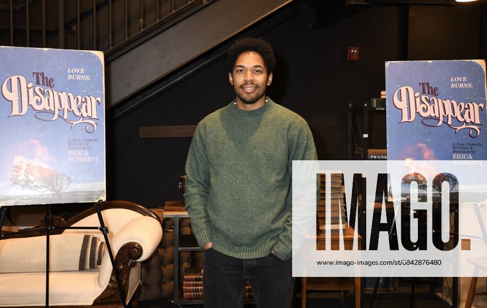 NEW YORK, NY - DECEMBER 16: Kelvin Harrison Jr. at the Audible Theaters world premiere preview of The Disappear, a new comedy opening in January 2026 at Sheen Center Frank Shiner Theater on December 16, 2025 in New York City.