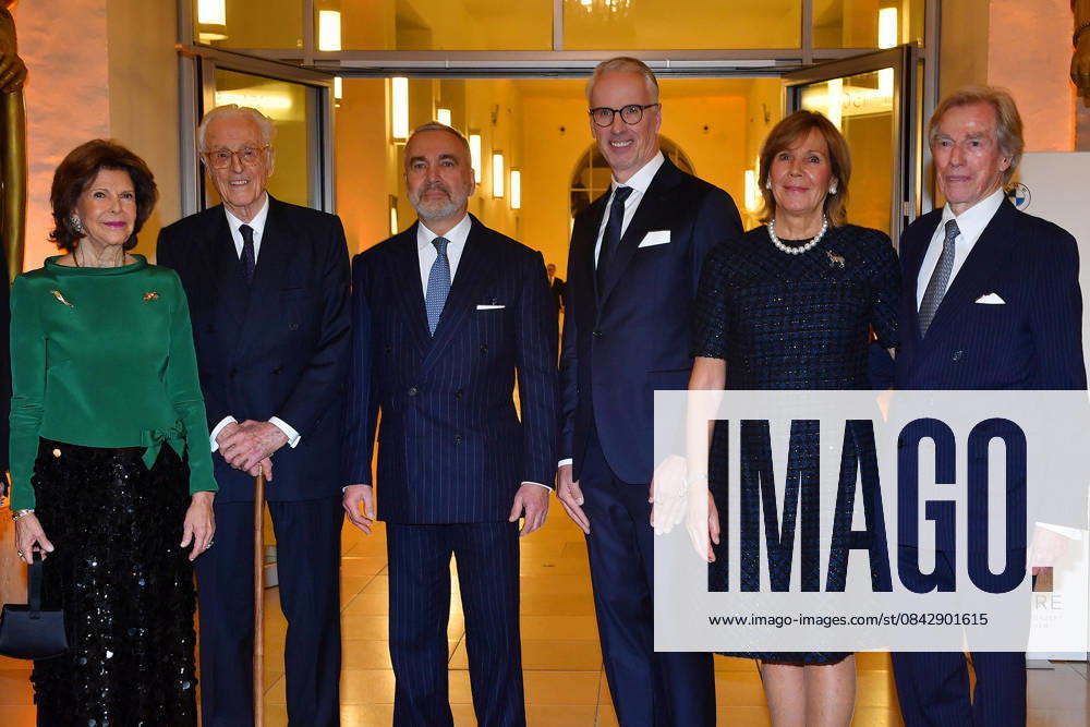 Queen Silvia of Sweden, Duke Franz of Bavaria, Thomas Greinwald, Bernd Doepke, Ursula of Bavaria and Leopold of Bavaria at the 30 BMW Advent Benefit Concert 30 BMW Benefit Advent Concert in the Residenz im Herkulessaal on 16 12 2025 in Munich 30 BMW Advent Benefit Concert in Munich
